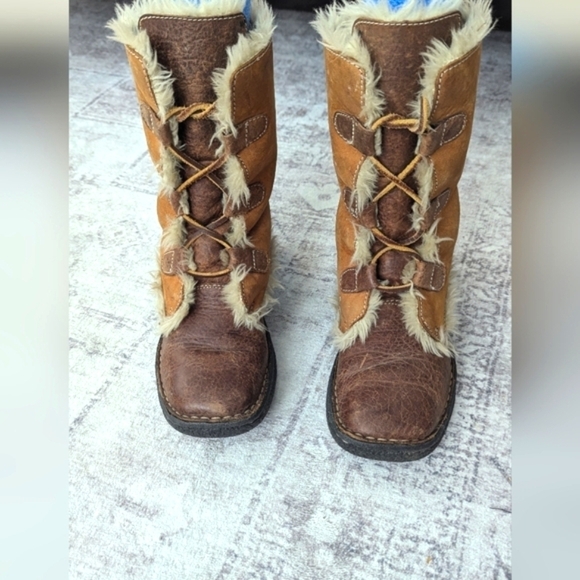 Cabela's Womens Leather Faux Fur Line Winter Boots Size 6M - Picture 7 of 15